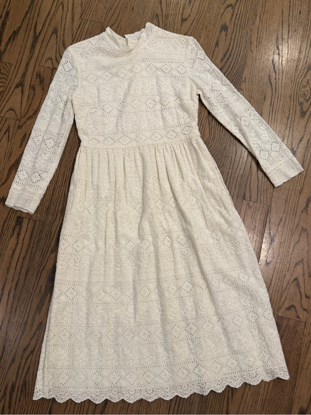 Bonpoint White Eyelet Lace Dress